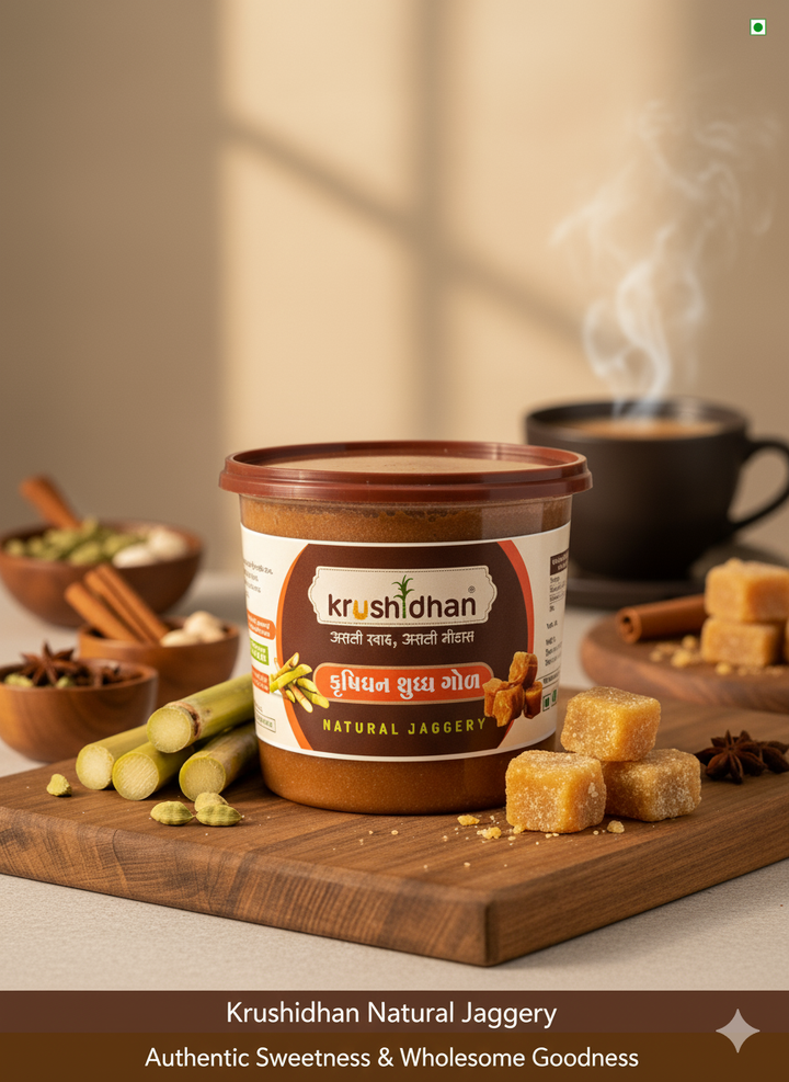 Natural Jaggery (Gud) | Natural & Chemical-Free Desi Gud | 1 Kg